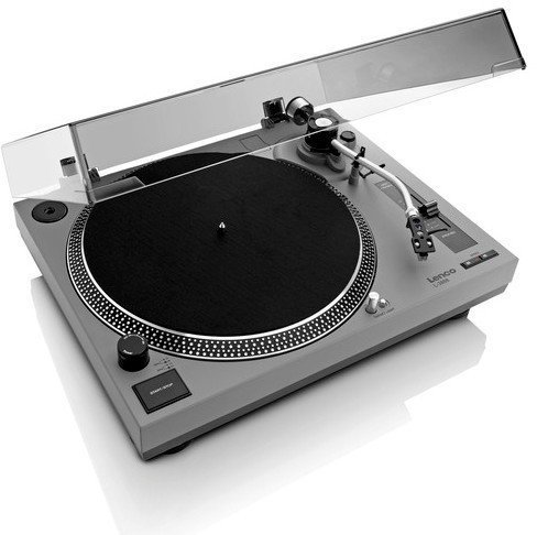 DJ-Plattenspieler Lenco L-3808 Grau DJ-Plattenspieler