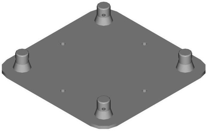 Plaque de base en treillis Duratruss DT 24-WPM Plaque de base en treillis