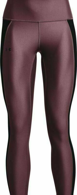 Calças/leggings de corrida Under Armour HeatGear Armour Panel Ankle Leggings Plum/Black XS Calças/leggings de corrida