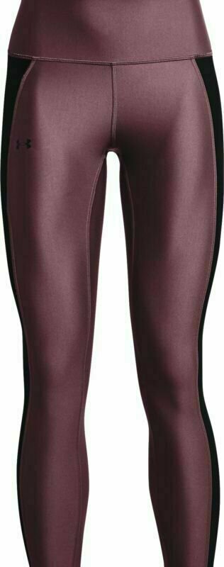 Calças/leggings de corrida Under Armour HeatGear Armour Panel Ankle Leggings Plum/Black S Calças/leggings de corrida