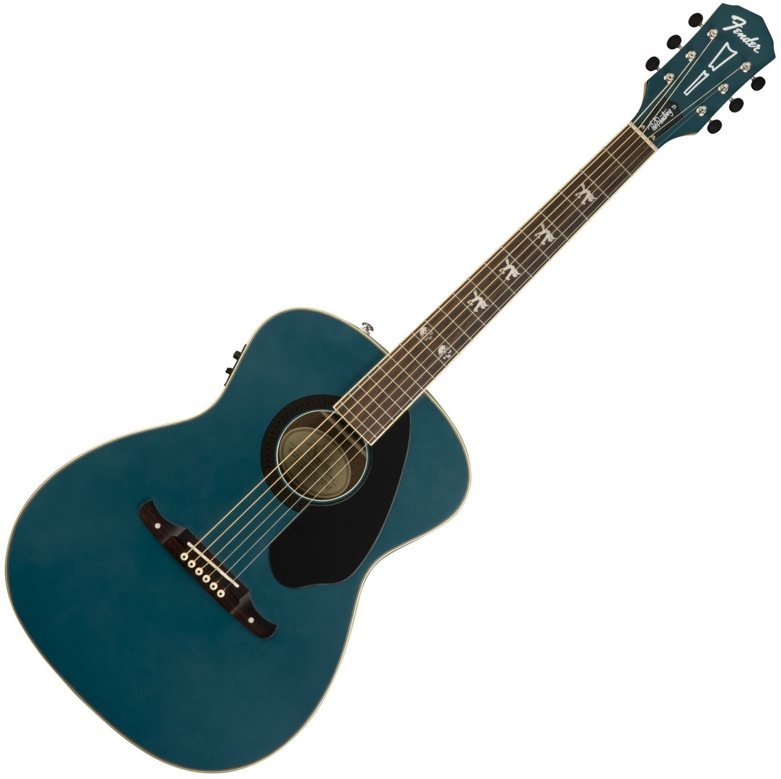 Electro-acoustic guitar Fender Tim Armstrong Hellcat FSR Sapphire Blue