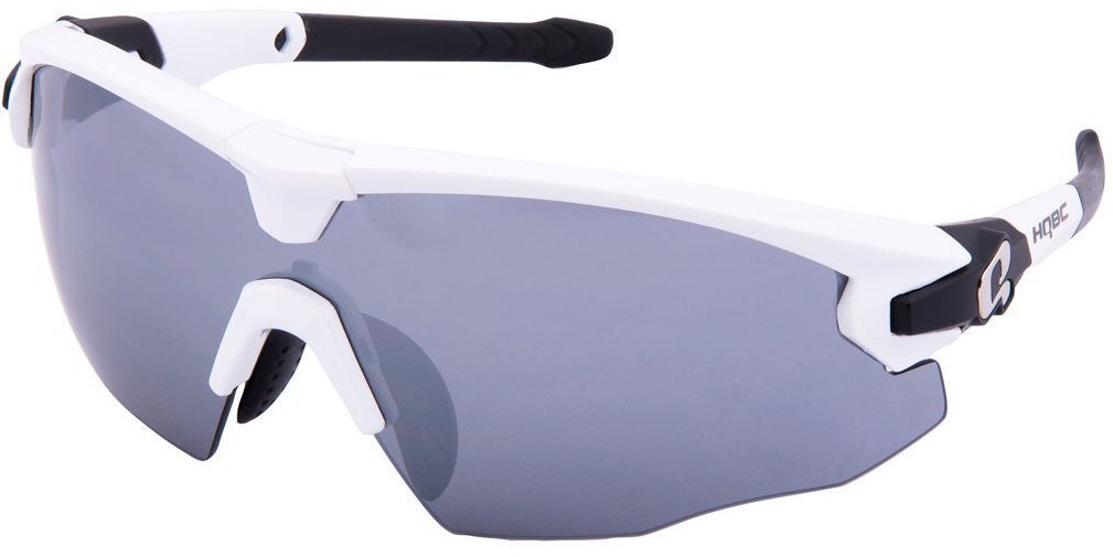 Cycling Glasses HQBC Qert Plus White/Grey/Orange/Clear Cycling Glasses