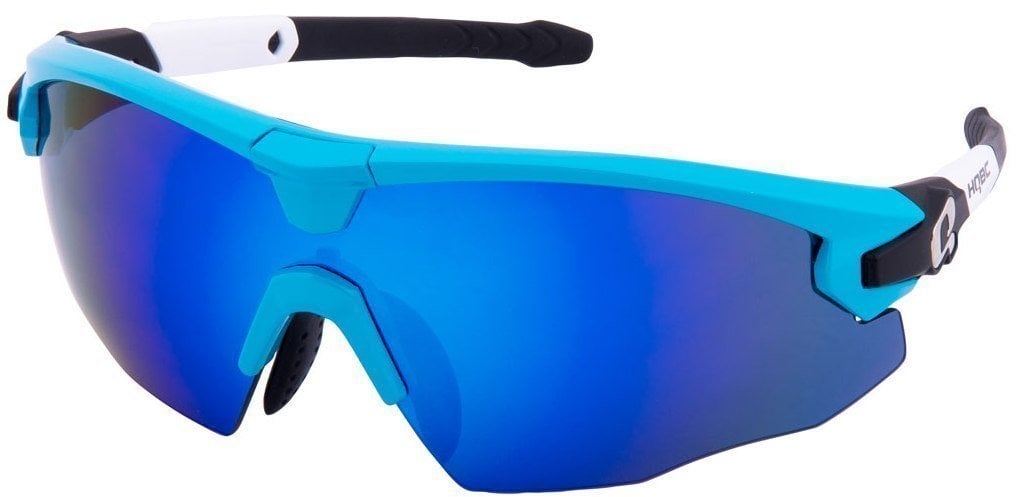 Gafas de ciclismo HQBC Qert Plus 3in1 Blue/Blue/Orange/Clear Gafas de ciclismo