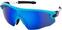 Kerékpáros szemüveg HQBC Qert Plus 3in1 Blue/Blue/Orange/Clear Kerékpáros szemüveg