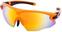 Kerékpáros szemüveg HQBC Qert Plus Fluo Orange/Orange/Orange/Clear Kerékpáros szemüveg