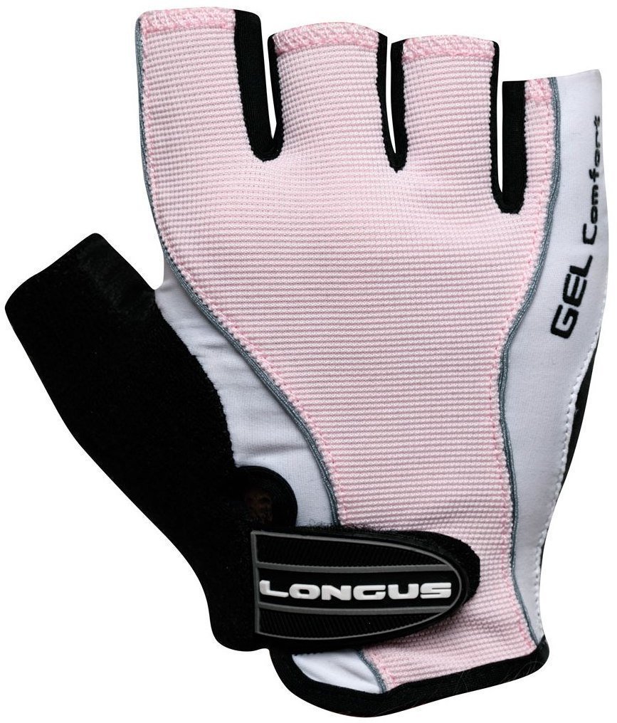 Kesztyű kerékpározáshoz Longus Gel Comfort Rózsaszín L Kesztyű kerékpározáshoz