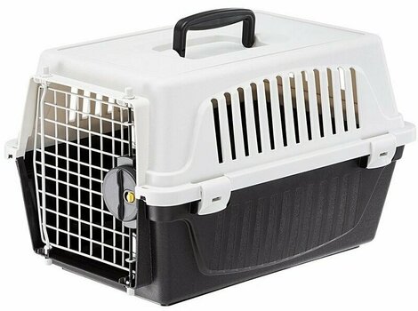 Cuşcă de transport pentru câine Ferplast Carrier Atlas White-Black 60 cm Lada pentru câini Cuşcă de transport pentru câine - 1