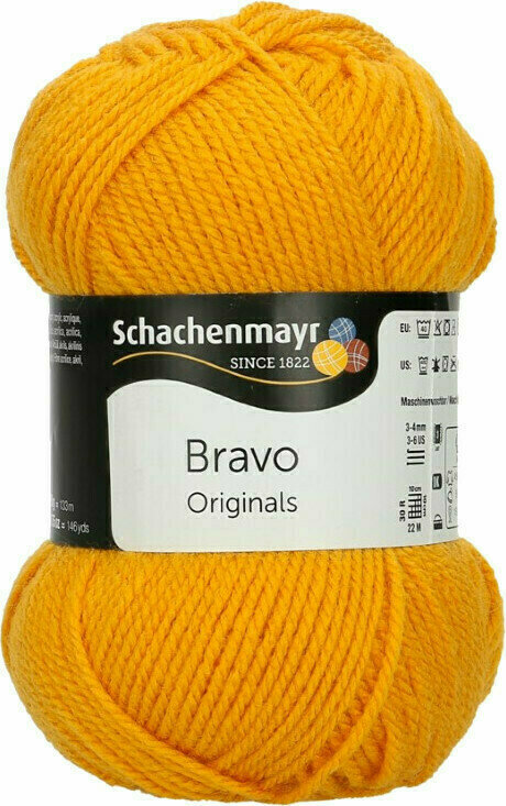 Knitting Yarn Schachenmayr Bravo Originals 8028 Goldmarie Knitting Yarn