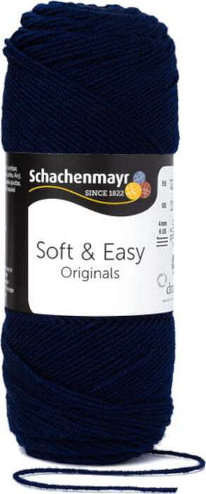 Hilo de tejer Schachenmayr Soft & Easy 50 Marine Hilo de tejer