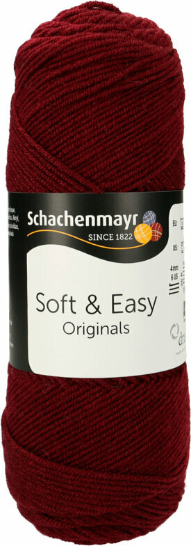 Knitting Yarn Schachenmayr Soft & Easy 32 Burgundy