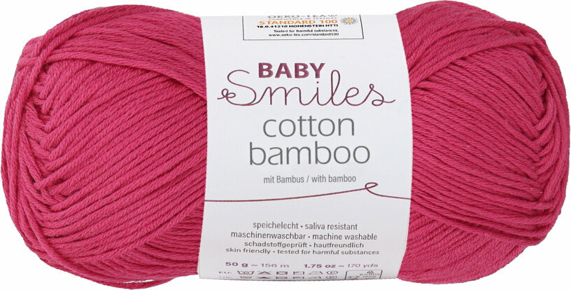 Knitting Yarn Schachenmayr Baby Smiles Cotton Bamboo 1136 Himbeere