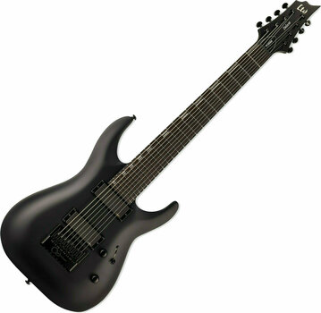 8 húros elektromos gitár ESP LTD H-1008 Black Satin - 1