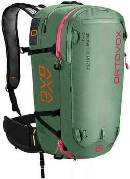Ski Travel Bag Ortovox Ascent 38 S Avabag Green Isar Ski Travel Bag - 1