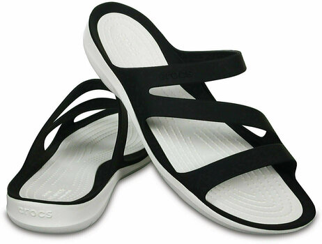 Buty żeglarskie damskie Crocs Women's Swiftwater Sandal Black/White 34-35 - 1