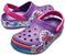 Zapatos para barco de niños Crocs Crocband Fun Lab Graphic Clog Kids Amethyst-24-25