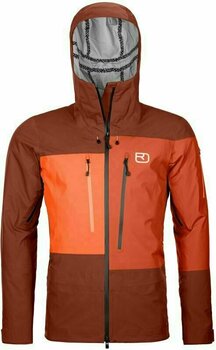 Ski Jacket Ortovox 3L Deep Shell M Clay Orange M - 1