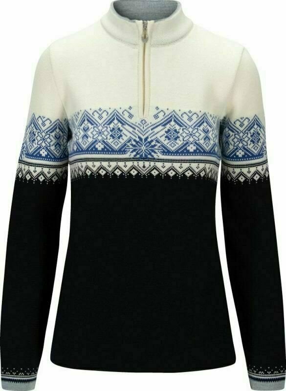 Bluzy i koszulki Dale of Norway Moritz Womens Sweater Navy/White/Ultramarine M Sweter