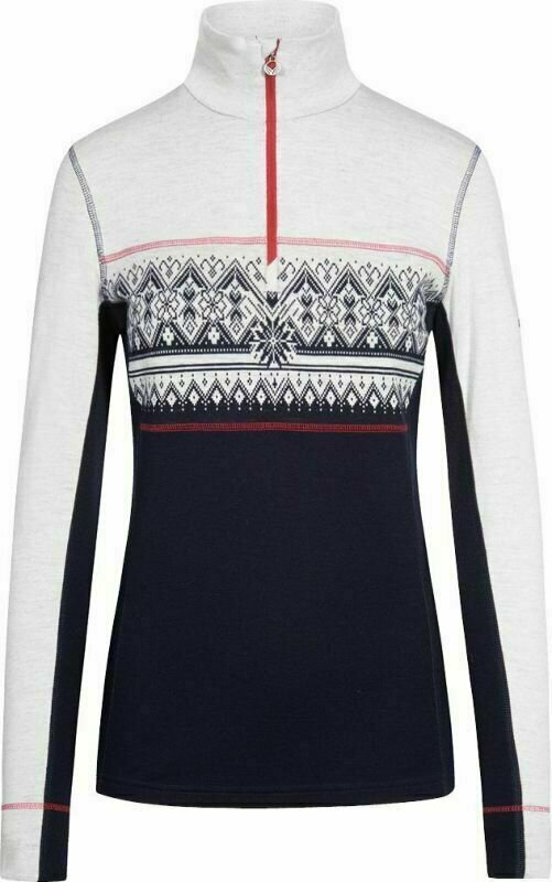 Dale of Norway Moritz Basic Womens Sweater Superfine Merino Navy/White/Raspberry S