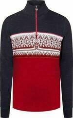 Ski T-shirt / Hoodie Dale of Norway Moritz Basic Raspberry/Navy/Off White