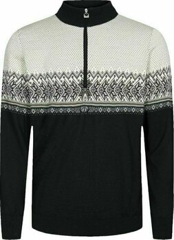 Tricou / hanorac schi Dale of Norway Hovden Black/Light Charcoal/Off White XL Pulover - 1