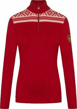 Tricou / hanorac schi Dale of Norway Cortina Basic Womens Sweater Raspberry/Off White XL Pulover - 1