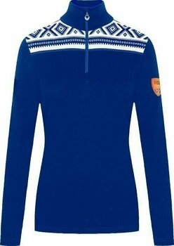 Hiihto t-paita / huppari Dale of Norway Cortina Basic Womens Sweater Ultramarine/Off White M Neulepusero - 1