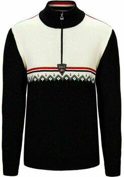 T-shirt de ski / Capuche Dale of Norway Lahti Mens Knit Sweater Navy/Off White/Raspberry 2XL Pull-over - 1