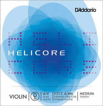 Struny do skrzypiec D'Addario H313 4/4M Helicore D - 1