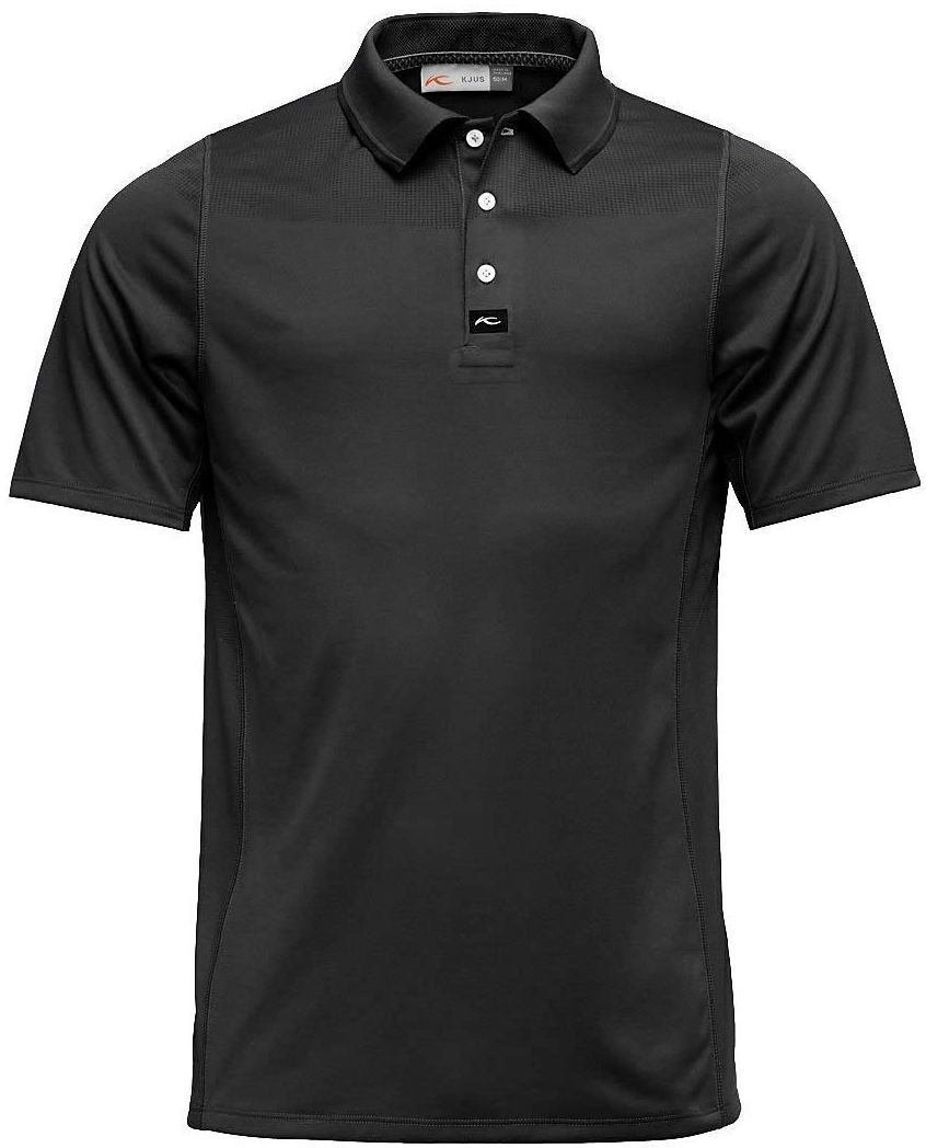 Polo Shirt Kjus Seapoint Engineered Mens Polo Shirt Black 52