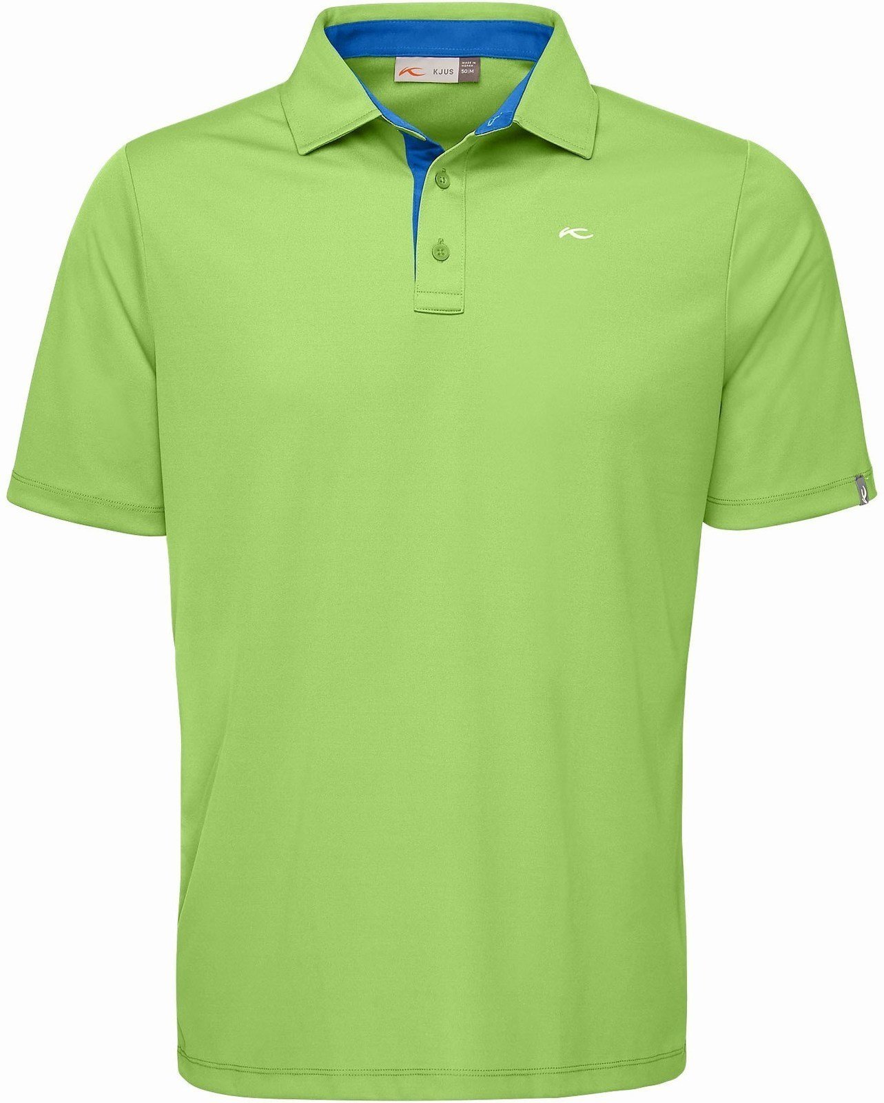 Риза за поло Kjus Men Silas Polo S/S Front Logo Green Glow-Nebula 48