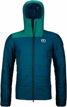 Ski Jacket Ortovox Swisswool Zinal M Petrol Blue L Ski Jacket - 1