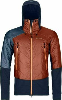 Ski Jacket Ortovox Swisswool Piz Palü M Clay Orange M - 1