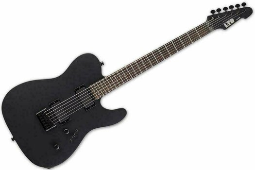 Electric guitar ESP LTD TE-406 Black Satin - 1