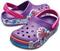 Zapatos para barco de niños Crocs Crocband Fun Lab Graphic Clog Kids Amethyst 23-24