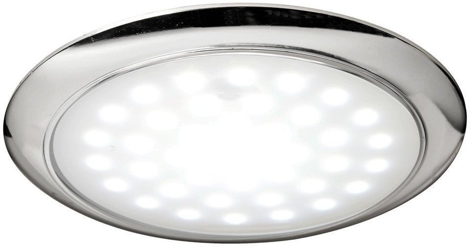 Boat Interior Light Osculati Ultra-flat LED light chromed ring nut 12/24 V 3 W