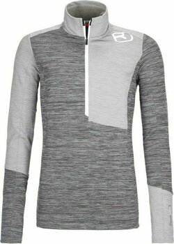Hanorace Ortovox Fleece Light Zip Neck W Nuanțe de gri L Hanorace - 1