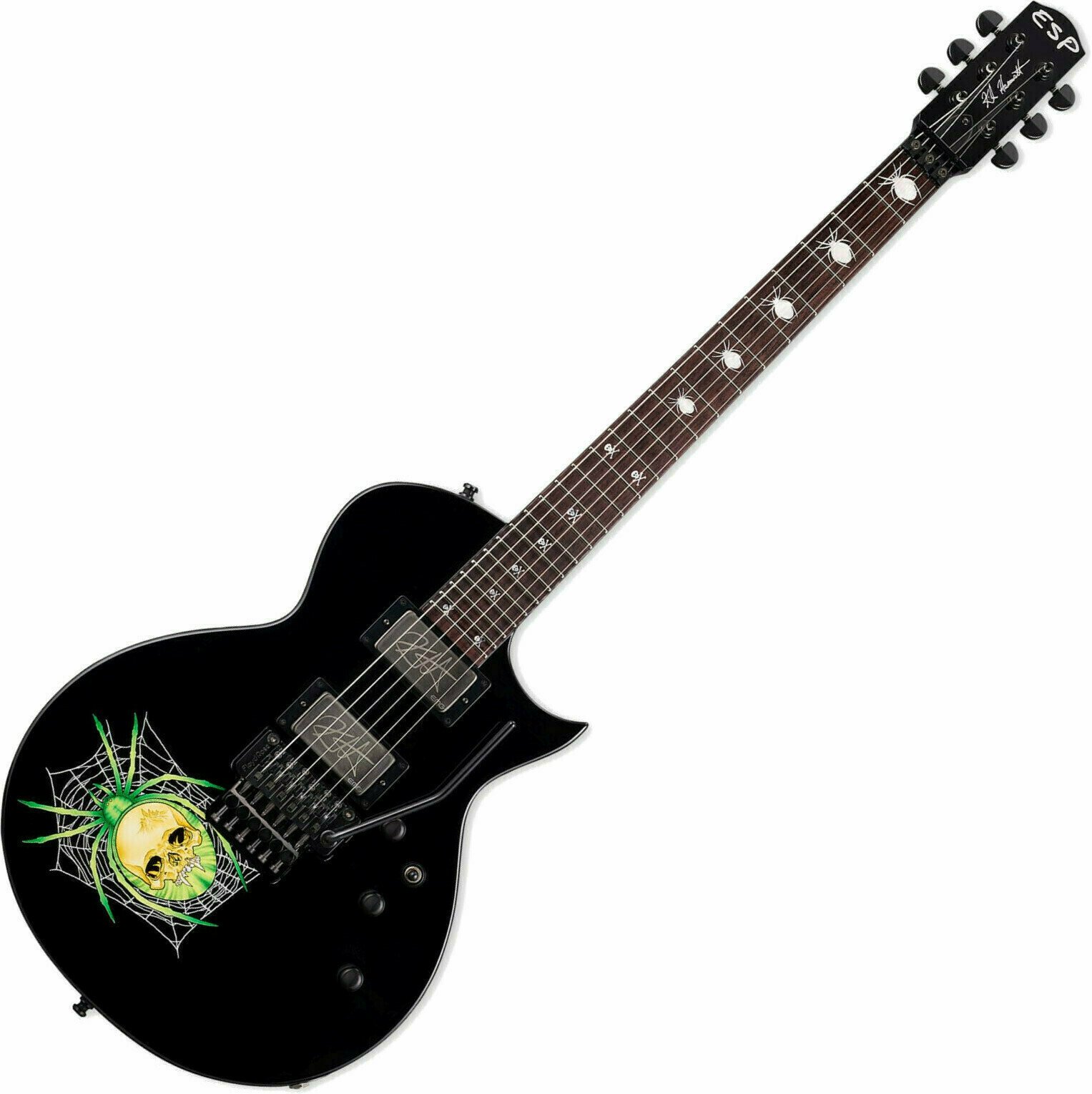 Elektromos gitár ESP KH-3 Spider Kirk Hammett Black Spider Graphic