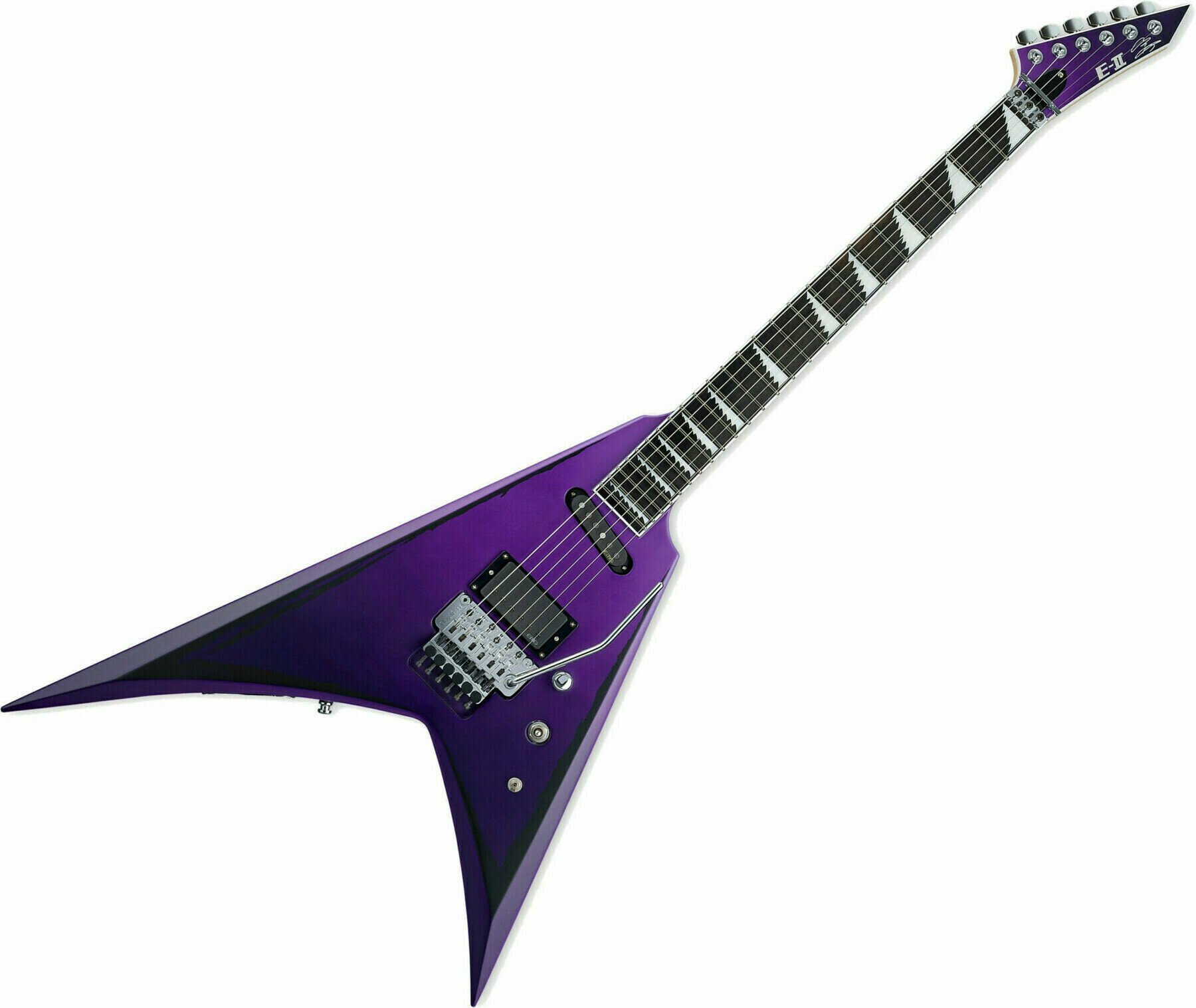 Guitare électrique ESP E-II Alexi Ripped Purple Fade Satin