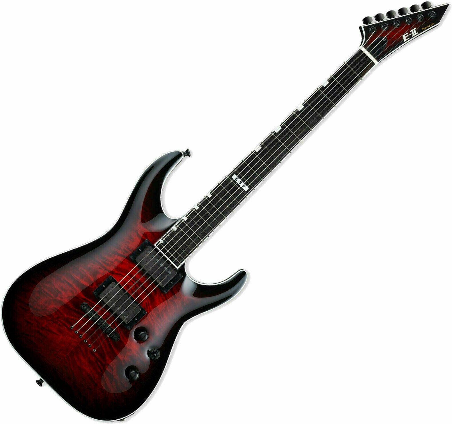 Electric guitar ESP E-II Horizon NT-II STBCSB See Thru Black Cherry Sunburst