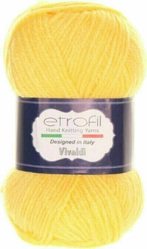 Knitting Yarn Etrofil Vivaldi 011 Yellow - 1