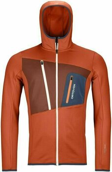 Hanorace Ortovox Fleece Grid M Desert Orange M Hanorace - 1