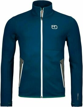 Outdoor Jacket Ortovox Fleece M Petrol Blue L Outdoor Jacket - 1