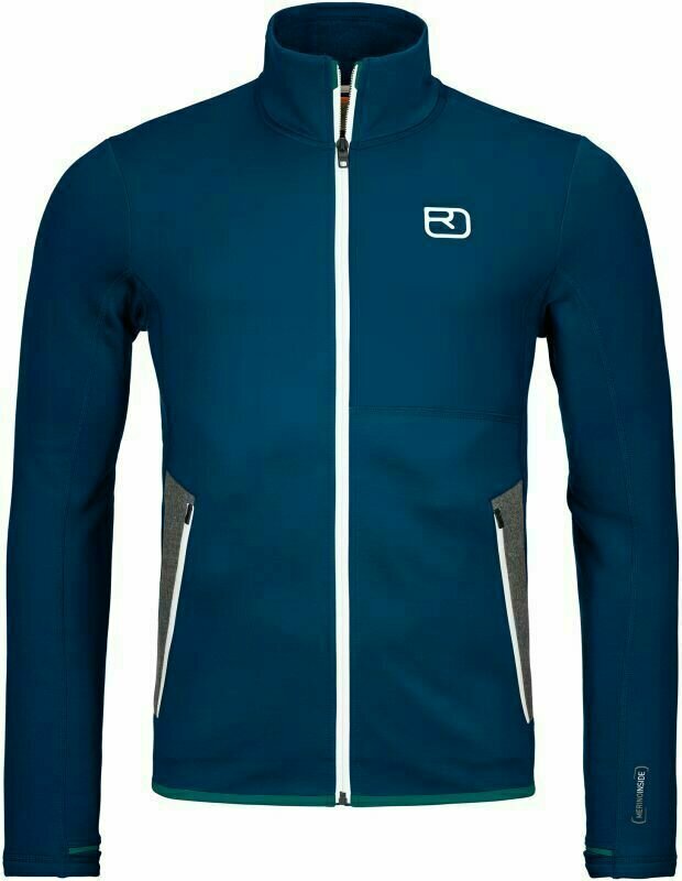 Outdoor Jacket Ortovox Fleece M Outdoor Jacket Petrol Blue XL