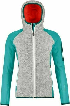 Casaco com capuz para exterior Ortovox Fleece Plus Classic Knit W Ice Waterfall M Casaco com capuz para exterior - 1