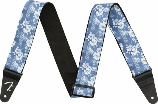 Textile guitar strap Fender 2'' Hawaiian Strap Blue Floral - 1