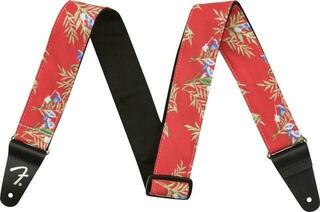 Tracolla Tessuto Fender 2'' Hawaiian Strap Red Floral Tracolla Tessuto Red