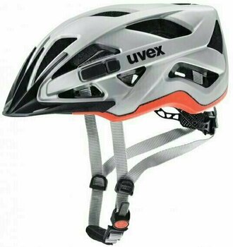 Cyklistická helma UVEX Active CC Silver/Orange Matt 52-57 Cyklistická helma - 1