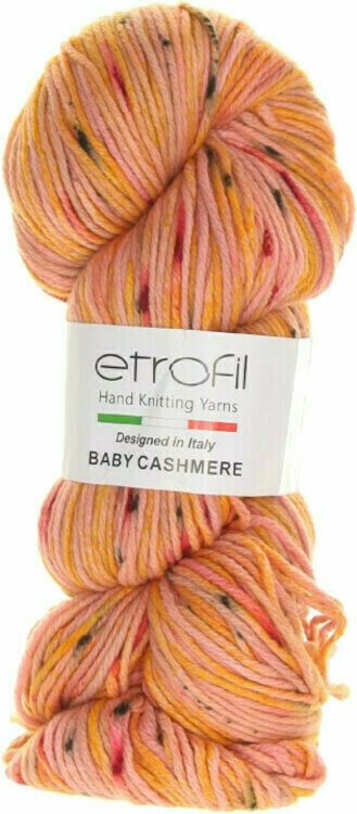 Knitting Yarn Etrofil Baby Cashmere 115 Orange Knitting Yarn