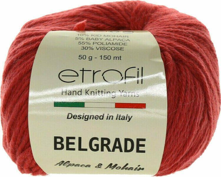 Knitting Yarn Etrofil Belgrade 70335 Burgundy
