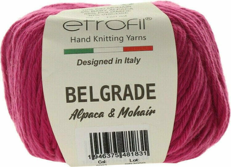 Knitting Yarn Etrofil Belgrade 06093 Fuchsia
